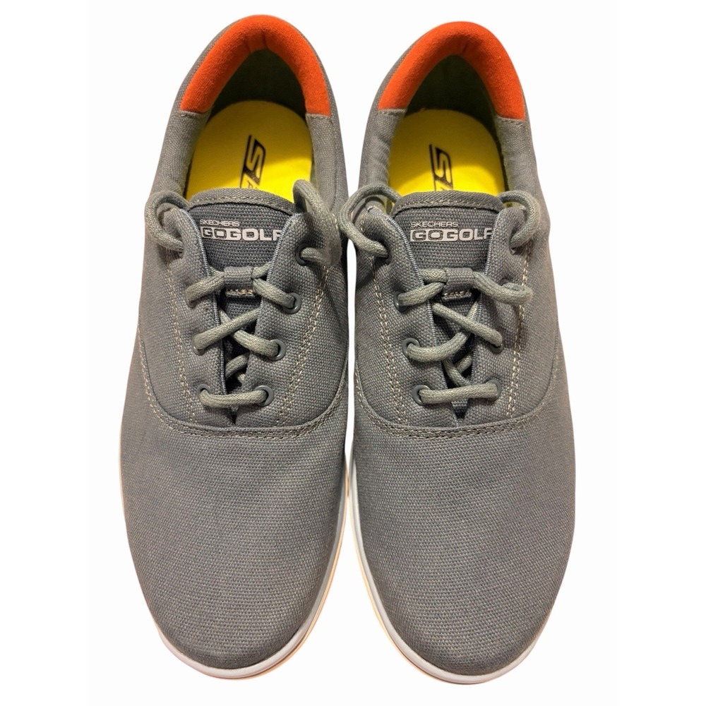 SKECHERS NEW GO GOLF Women's Lace-Up Golf Sneakers Gray 8 SN14859